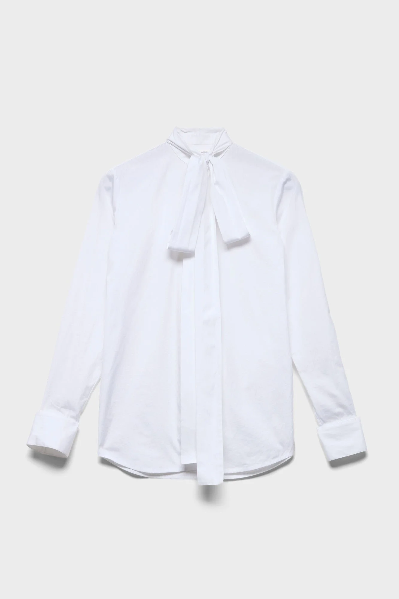 LONG SLEEVE BOW SHIRT in Poplin - 1