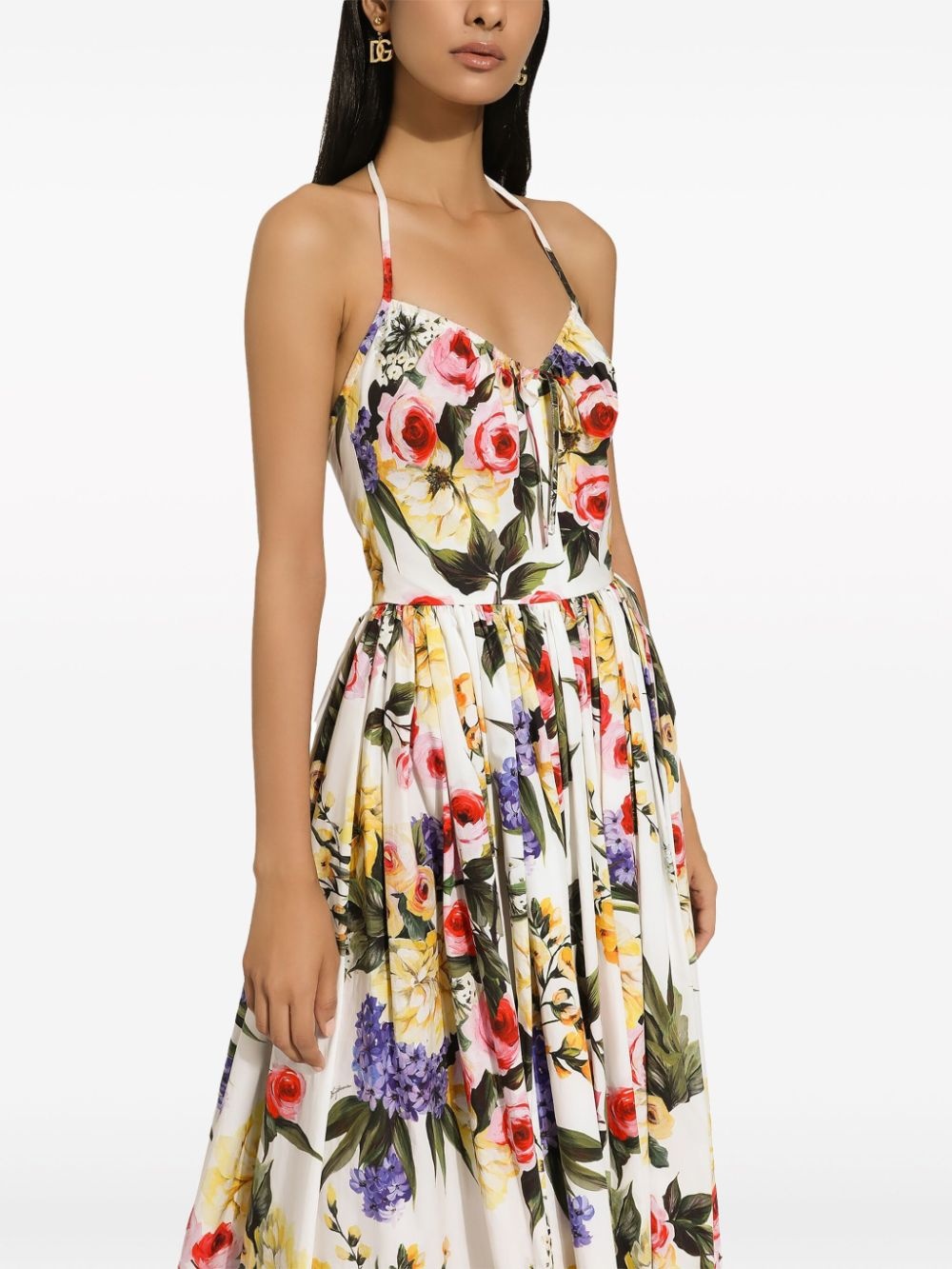 Dolce & Gabbana Printed Cotton Midi Dress - 3