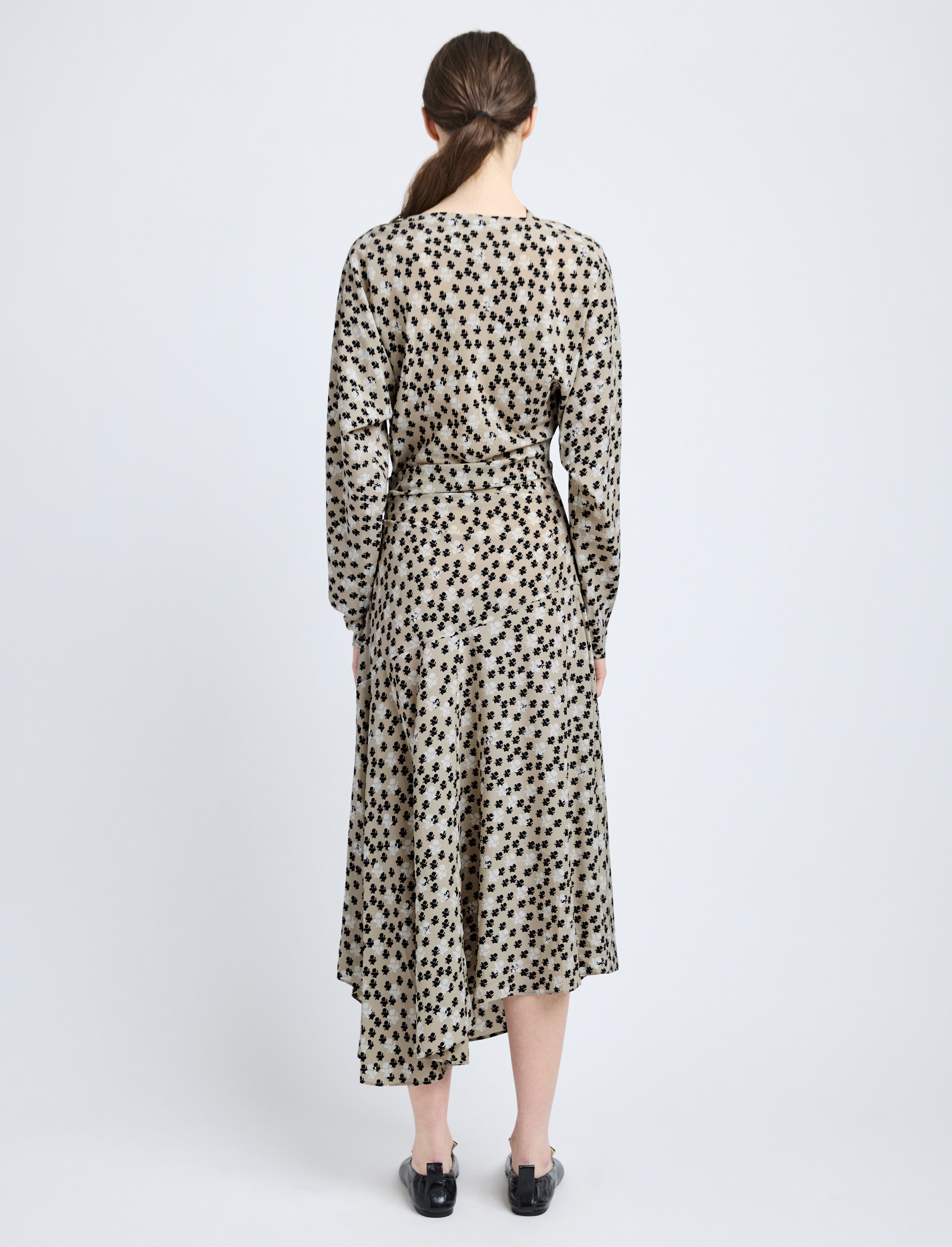 Alina Dress in Printed Silk Viscose - 4