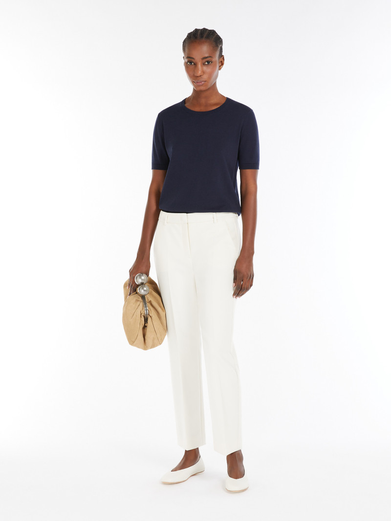 WEEKEND Max Mara ZIBETTO Silk and cotton knit T-shirt outlook