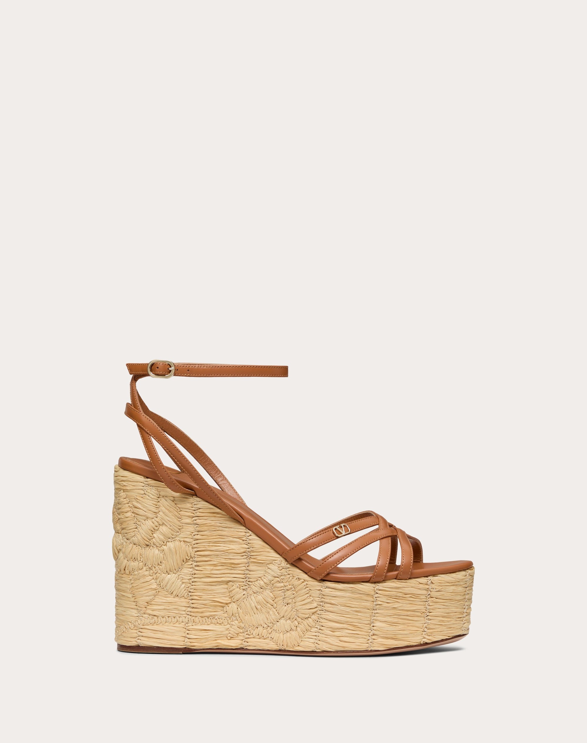 RAFLOWER WEDGE SANDAL IN CALFSKIN 110MM - 1