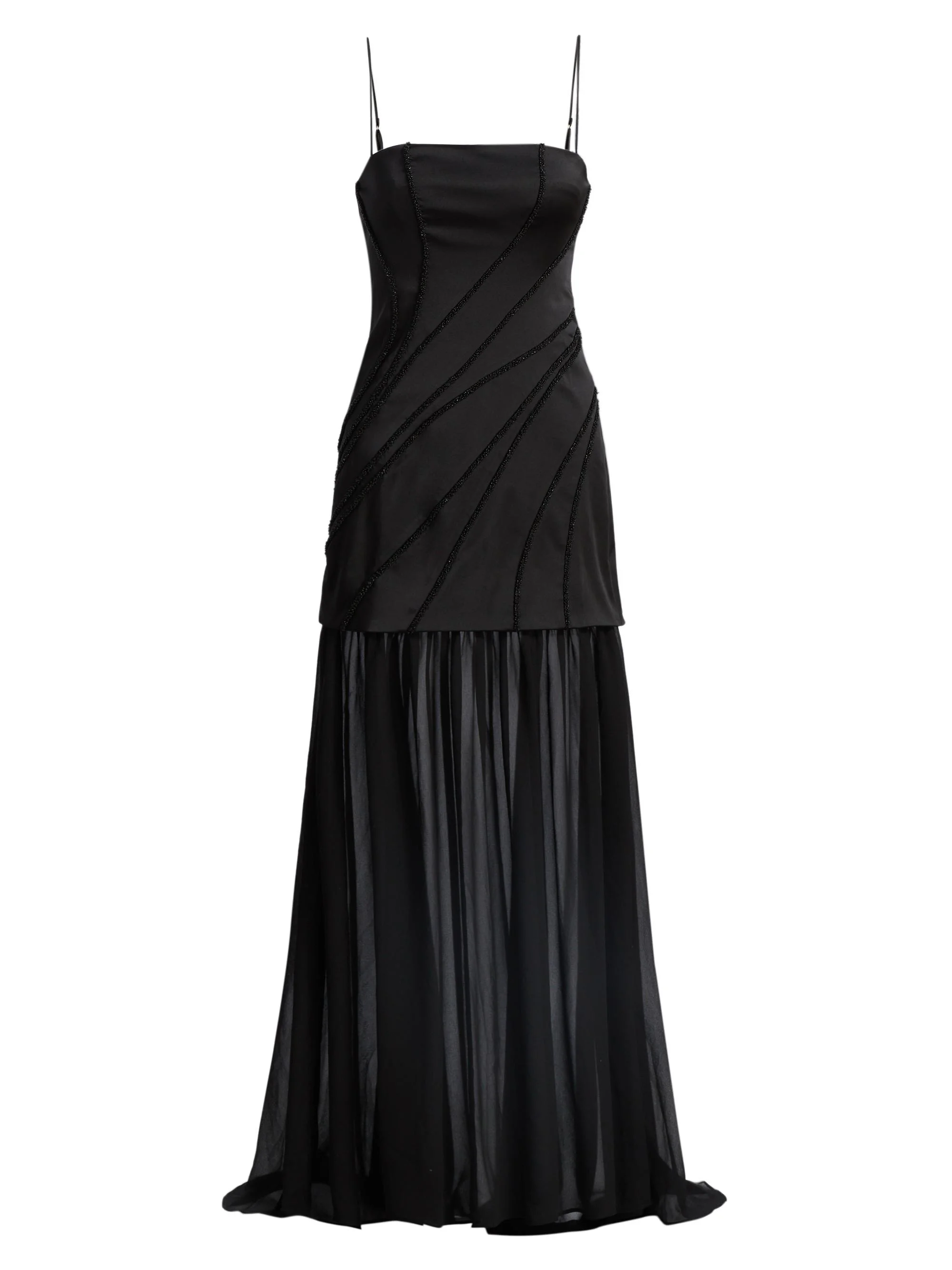Women's Gaia Beaded Maxi Dress - Black - 1