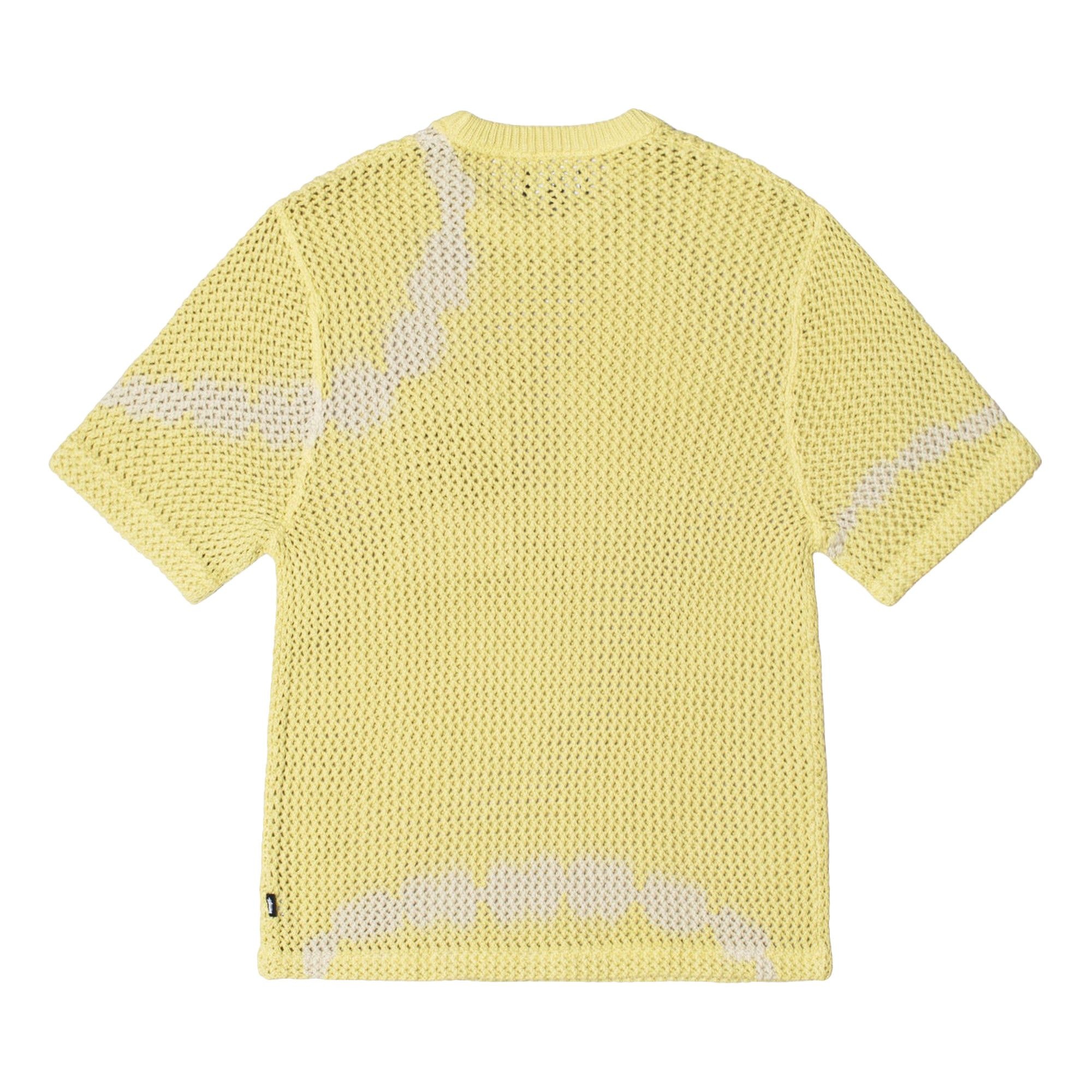 Stussy O'Dyed Heavyweight Mesh Crew 'Tie Dye Yellow' - 2