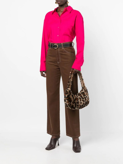 Yves Salomon leopard-print shoulder bag outlook