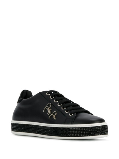 PHILIPP PLEIN lo-top crystal sneakers outlook