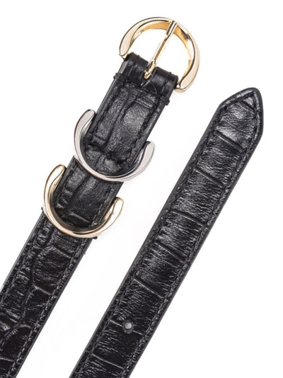 PINKO crocodile-effect leather belt outlook