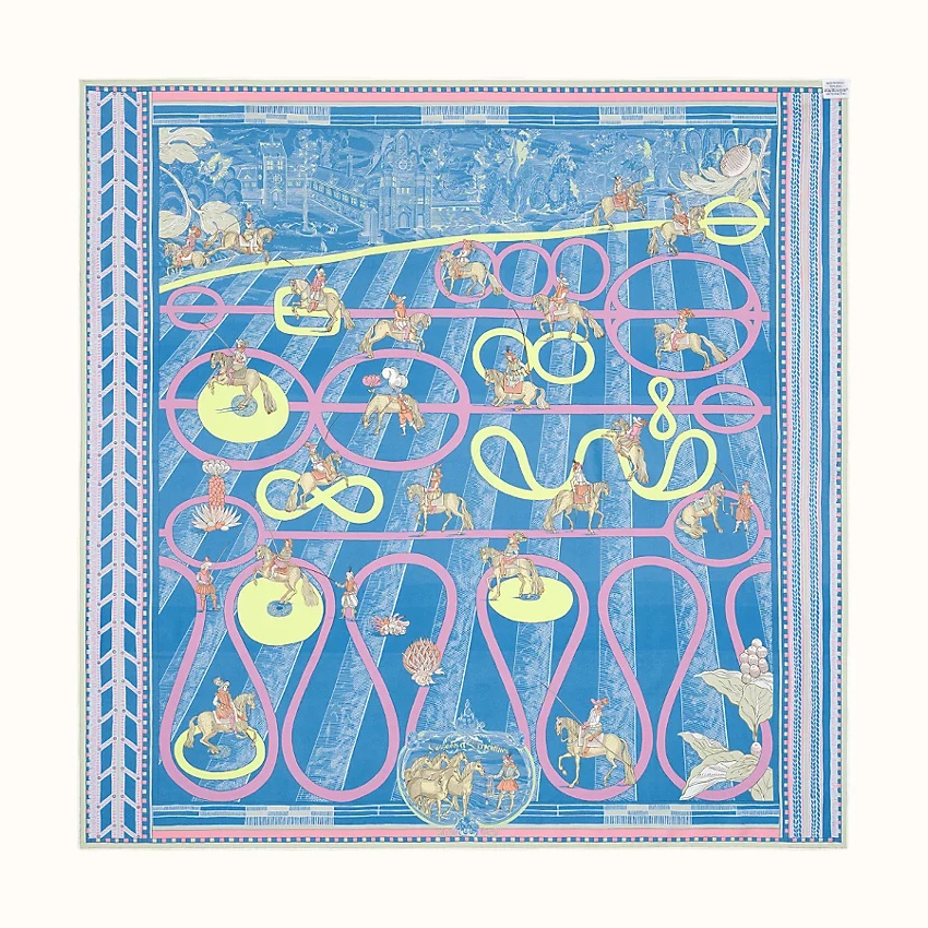 Passades et Serpentines double face scarf 90 4