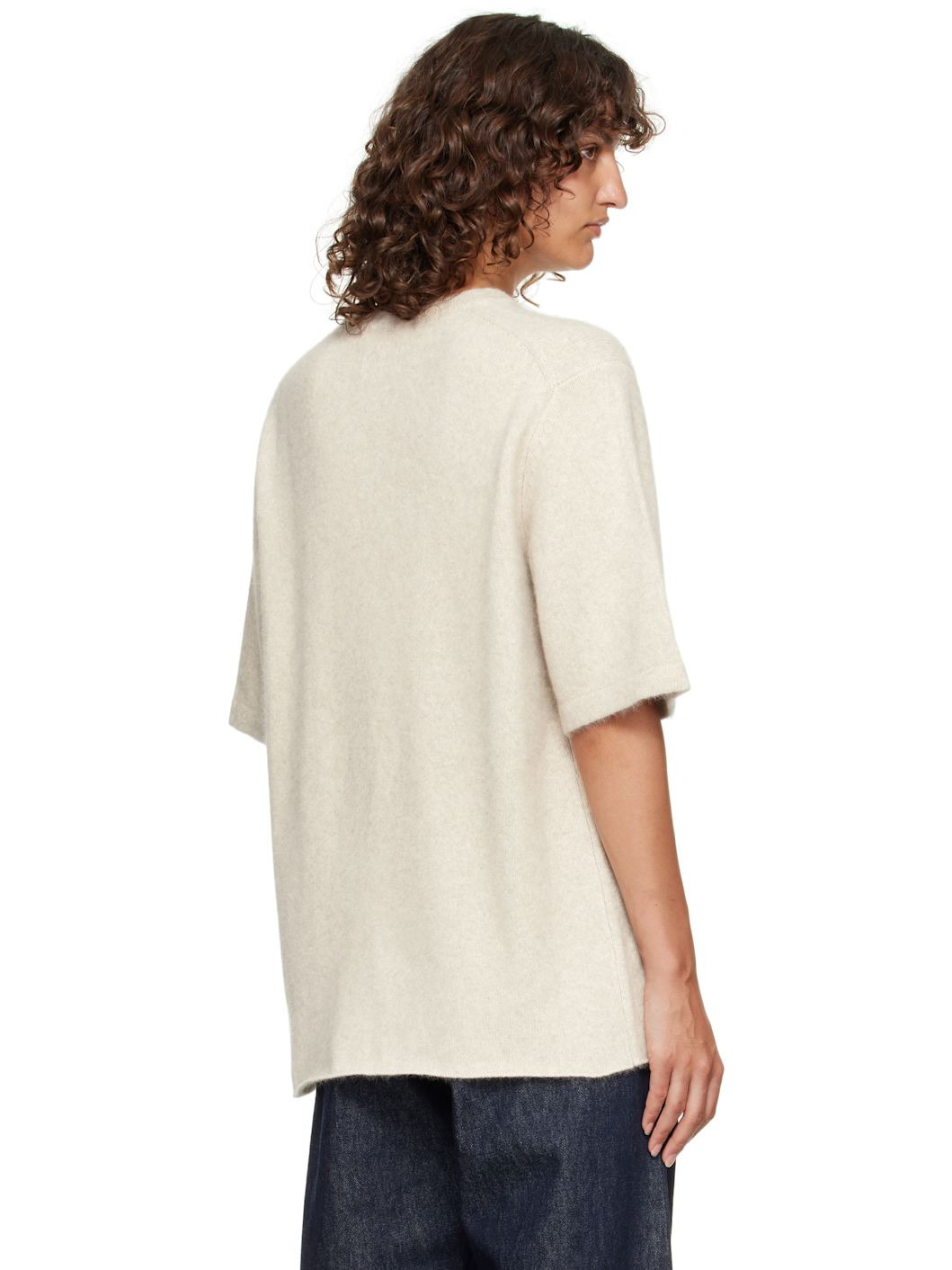 Off-White Raven Yak Blend Short Sleeves Sweater - 3