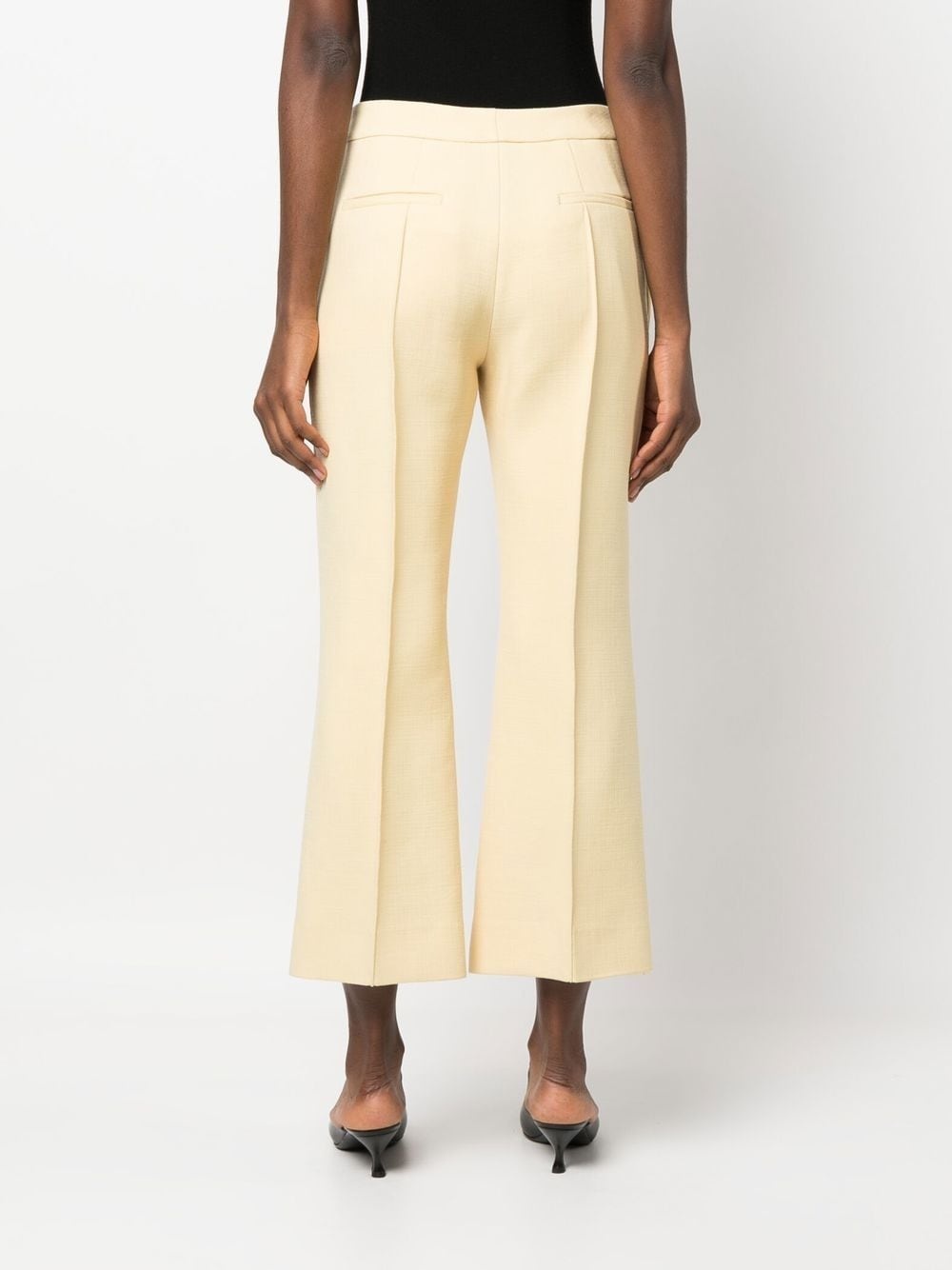 flared cropped trousers - 4