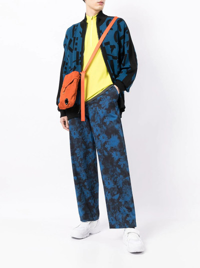 KENZO floral wide-leg trousers outlook