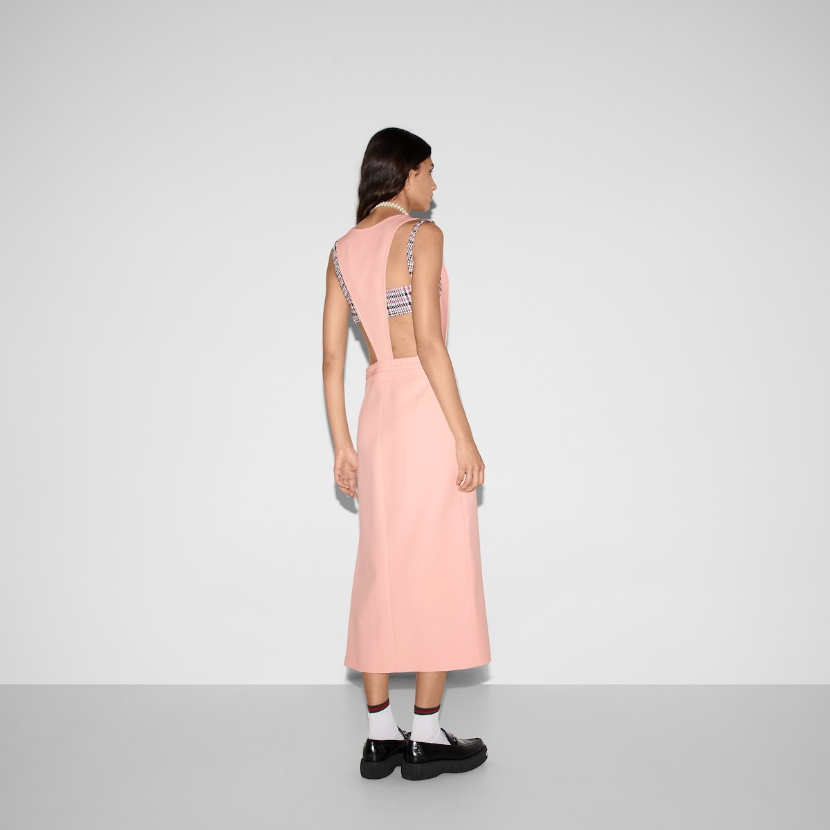 Wool silk crêpe dress - 4