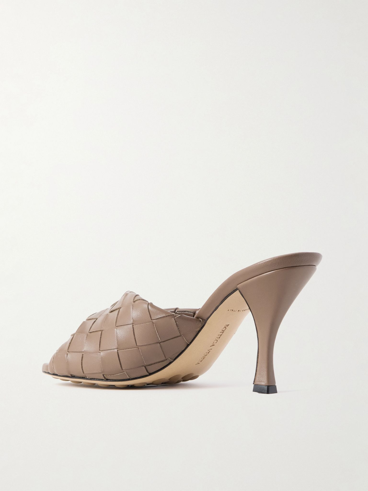 Blink twisted intrecciato leather mules Brown - 3