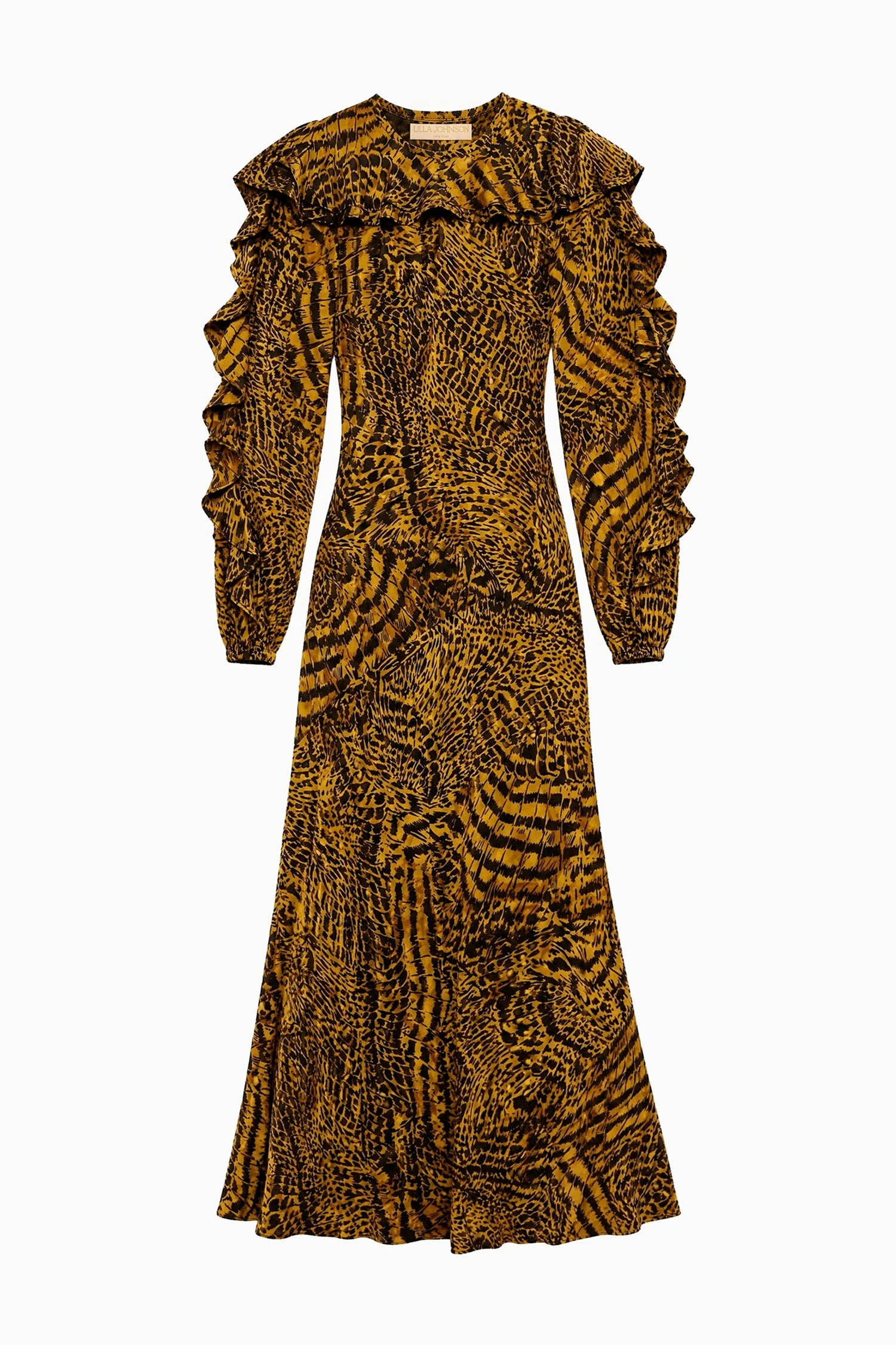 Dara Long Sleeve Silk Dress - 1