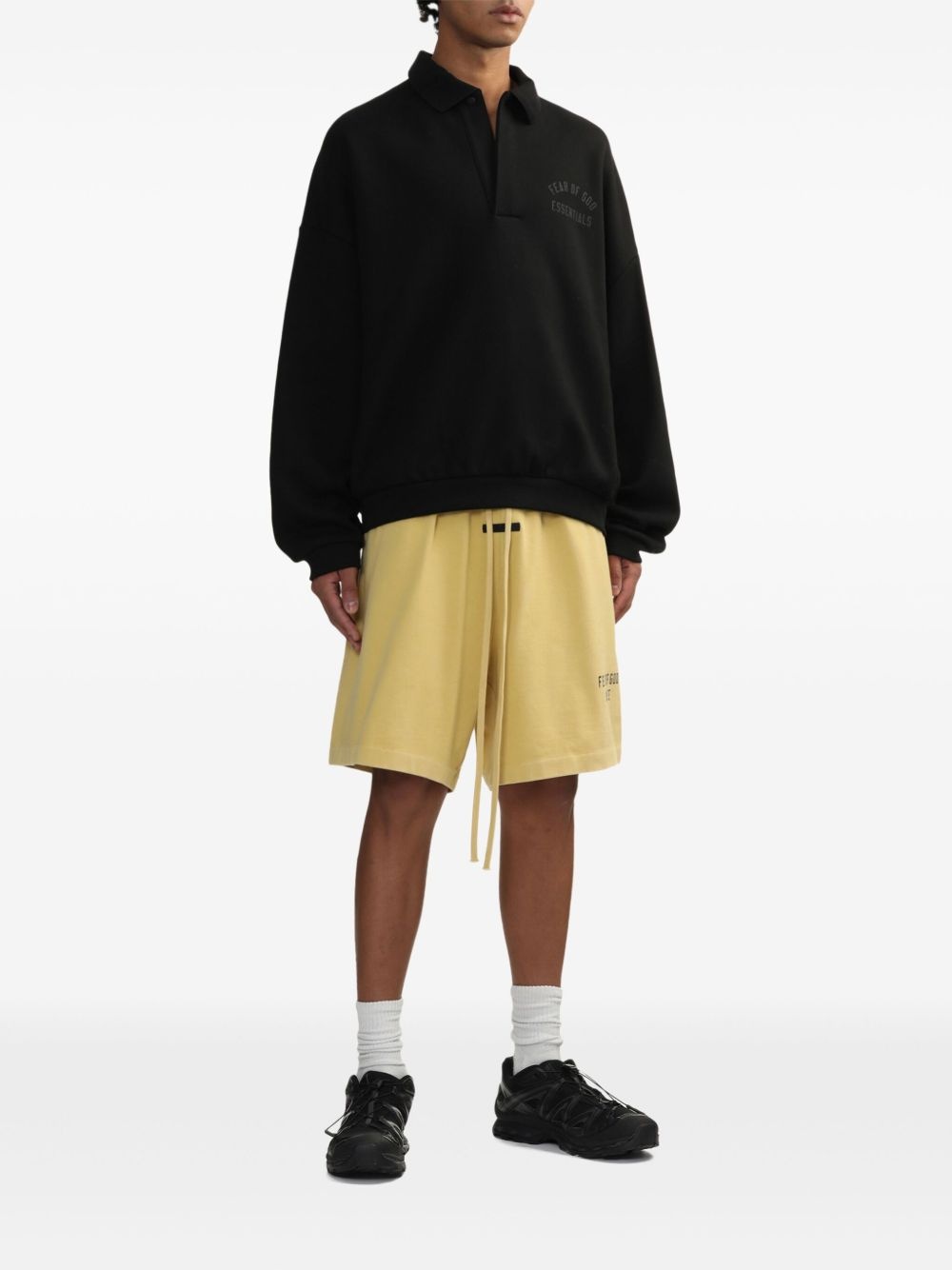 logo-print track shorts - 2