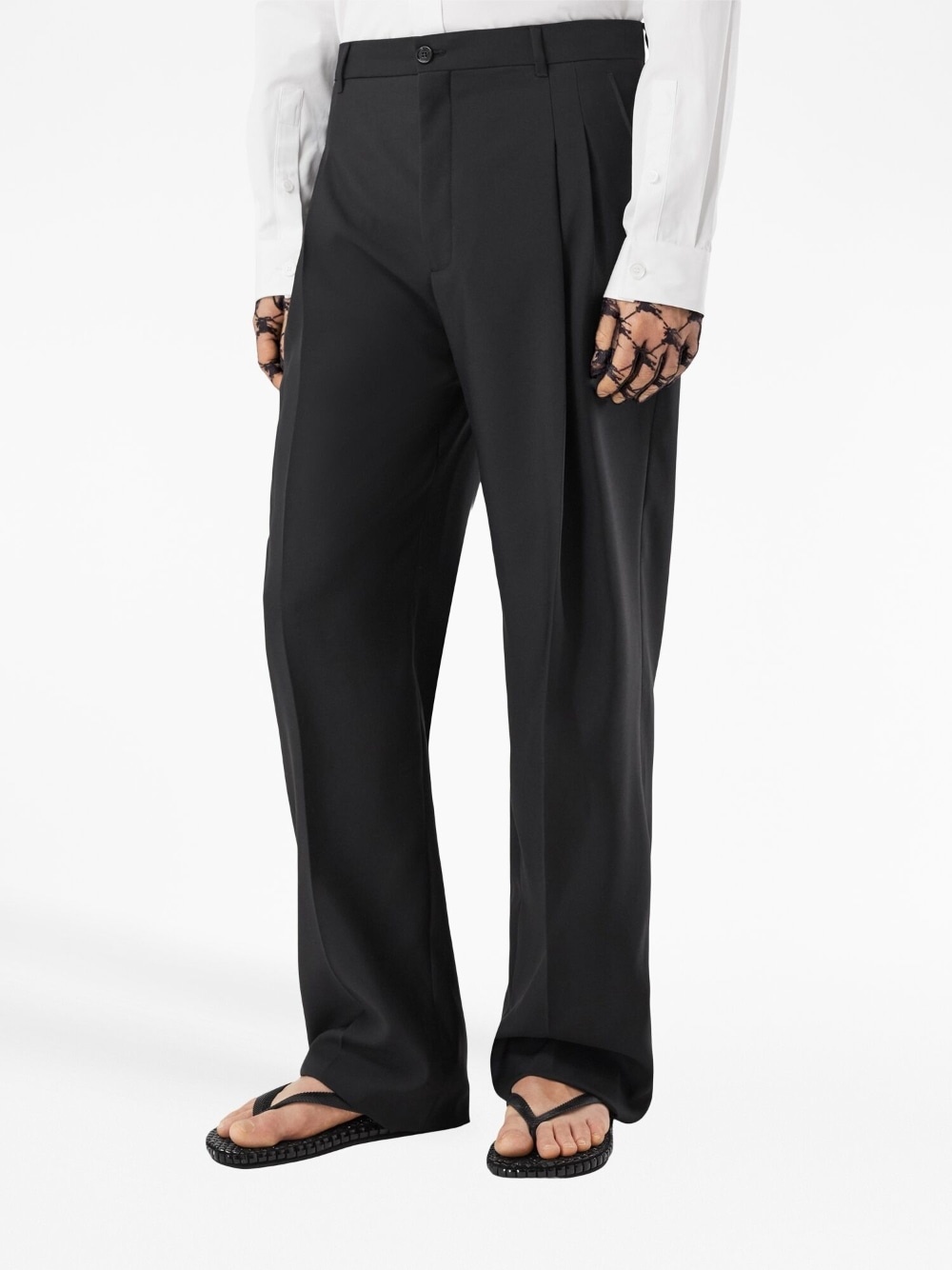 tailored woo trousers - 3