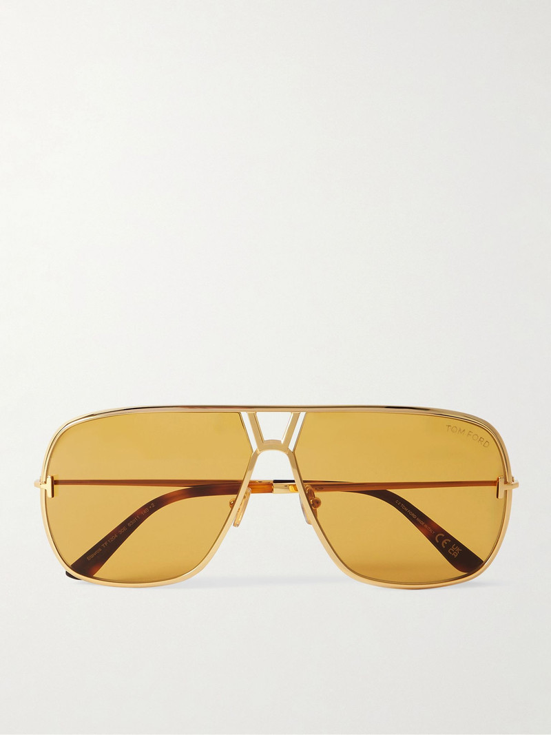 Stavros aviator-style gold-tone sunglasses Gold 1
