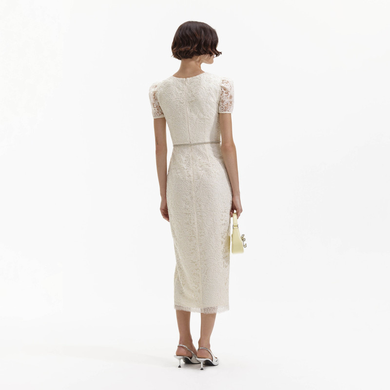 we wore what lace maxi dress Between Two Worlds Vintage Lace Maxi Dress in Ivory Ivory / L main image 0