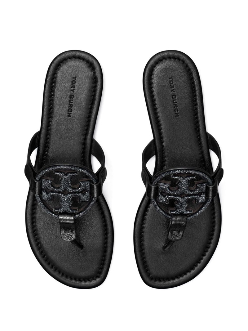 Miller Pavé leather sandals 4