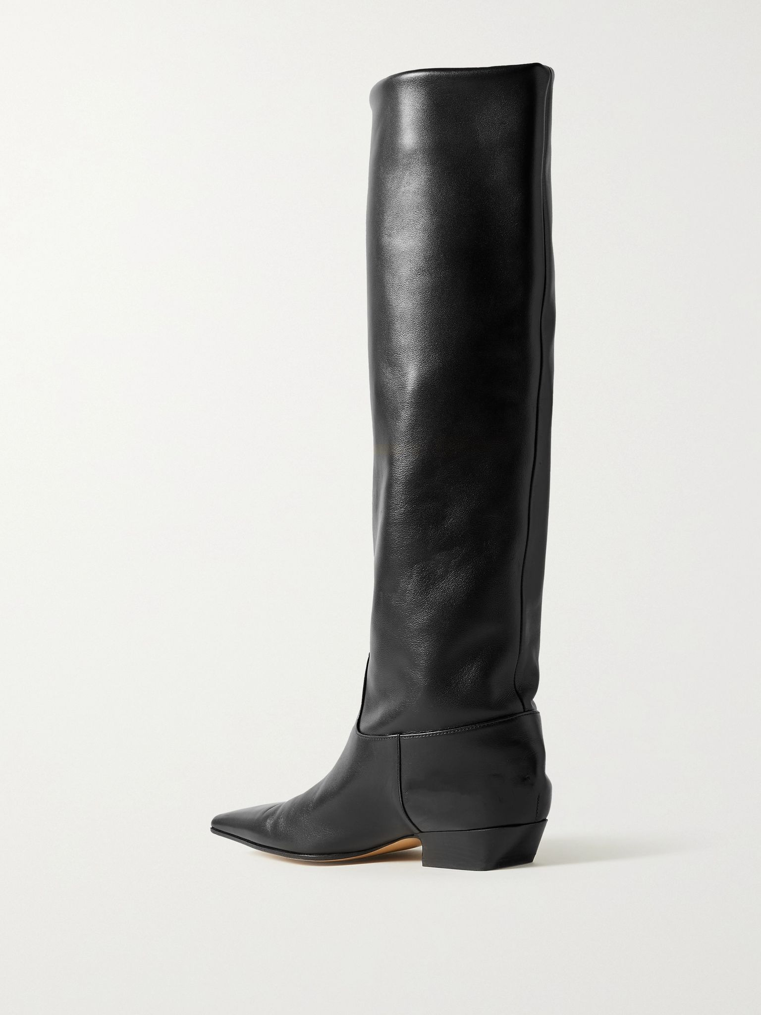 Marfa leather knee boots Black - 3