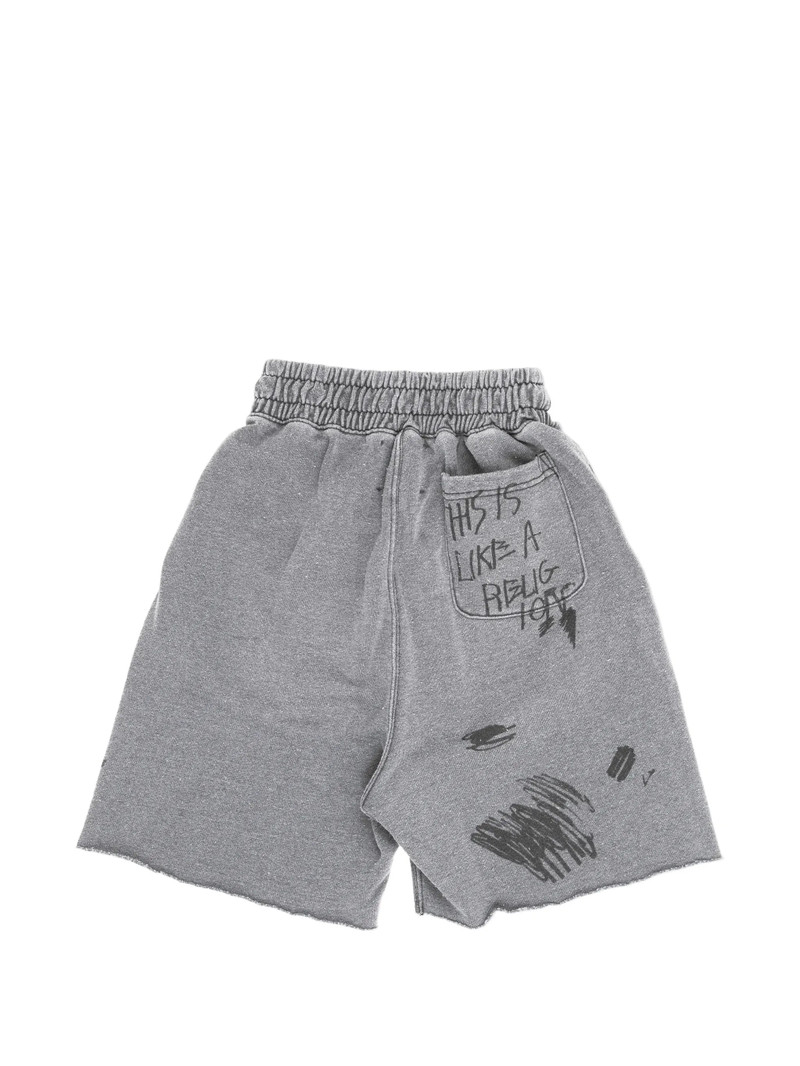 Paly GRAPHIC-PRINT RAW-EDGE SHORTS outlook