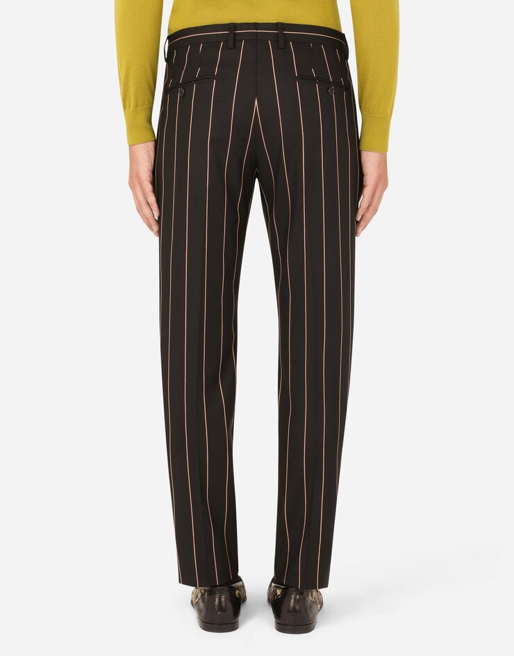 Pinstripe stretch wool pants - 2