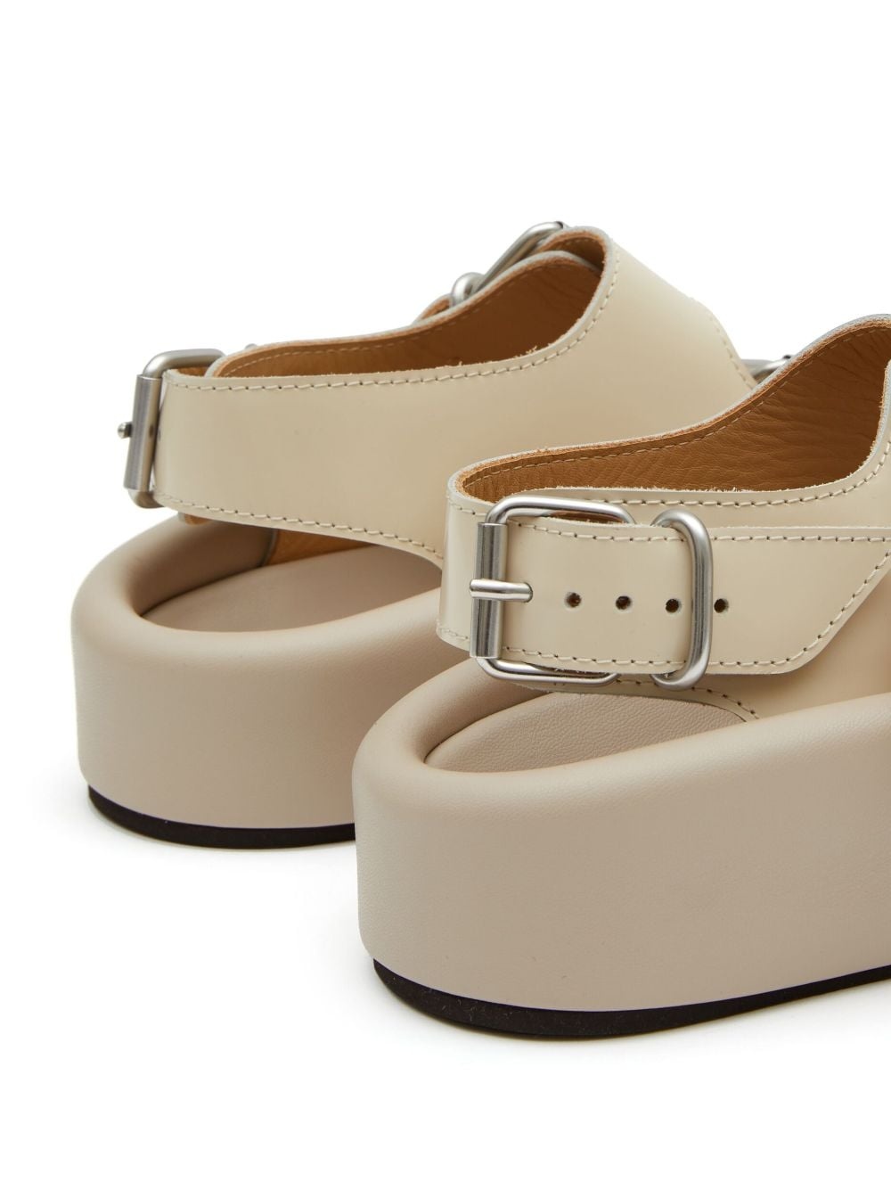 open-toe buckled sandals - 4