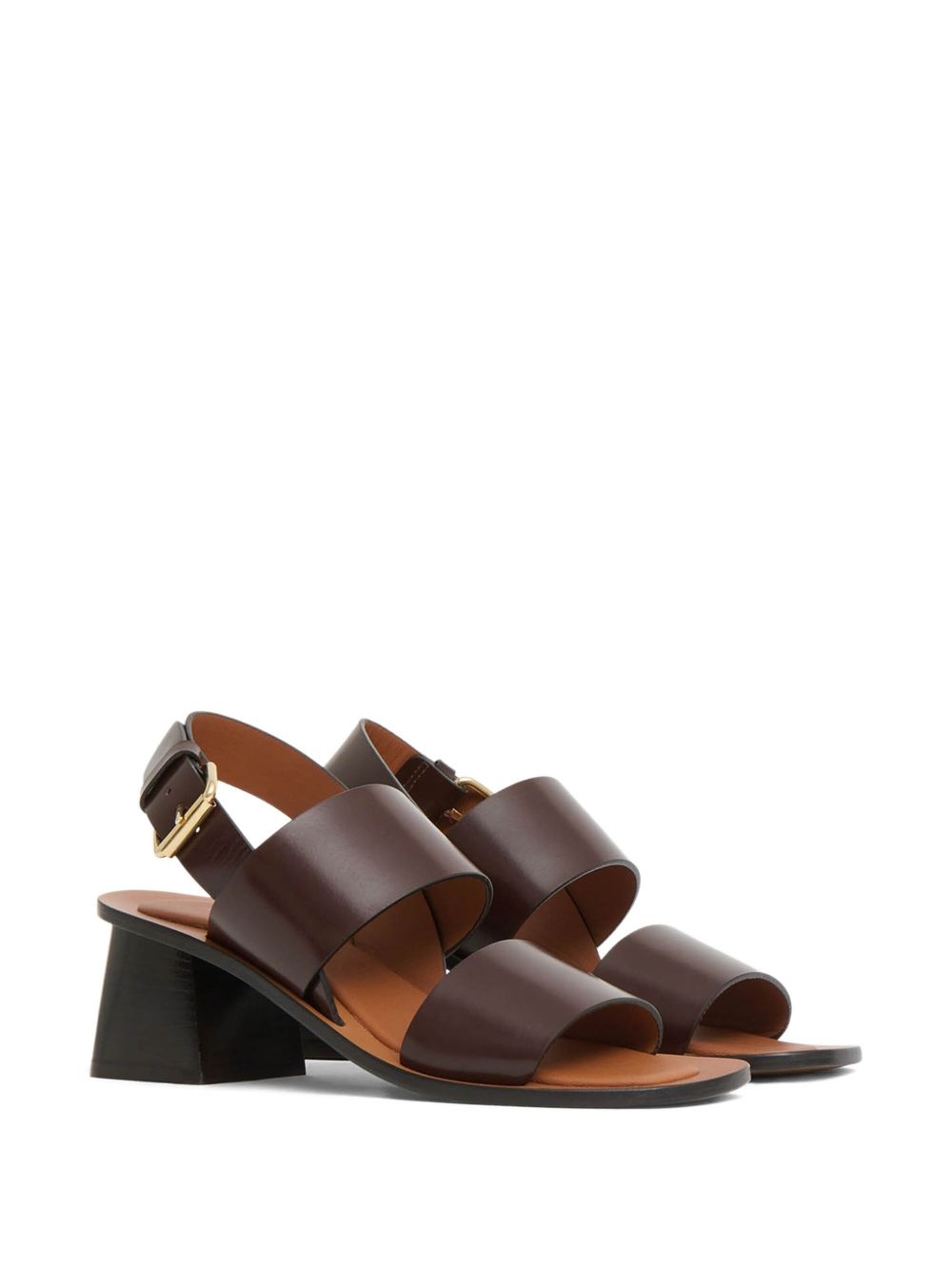 60mm leather sandals - 2