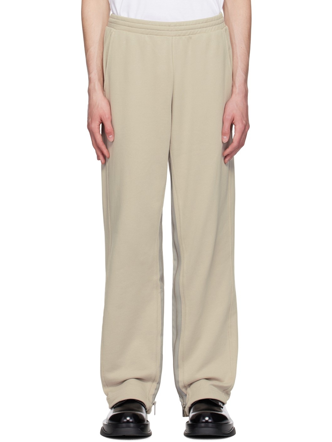 Taupe Expansion Panel Sweatpants - 1