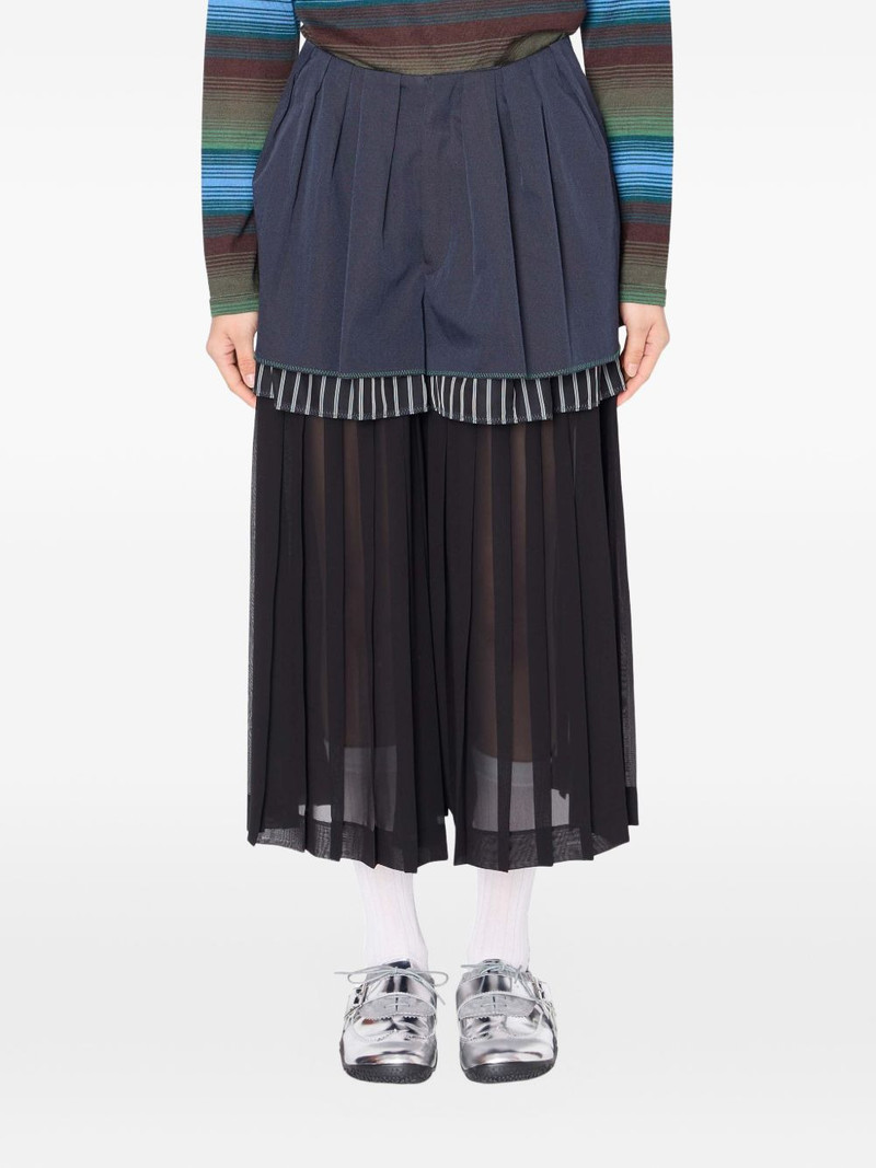pleated palazzo pants 1