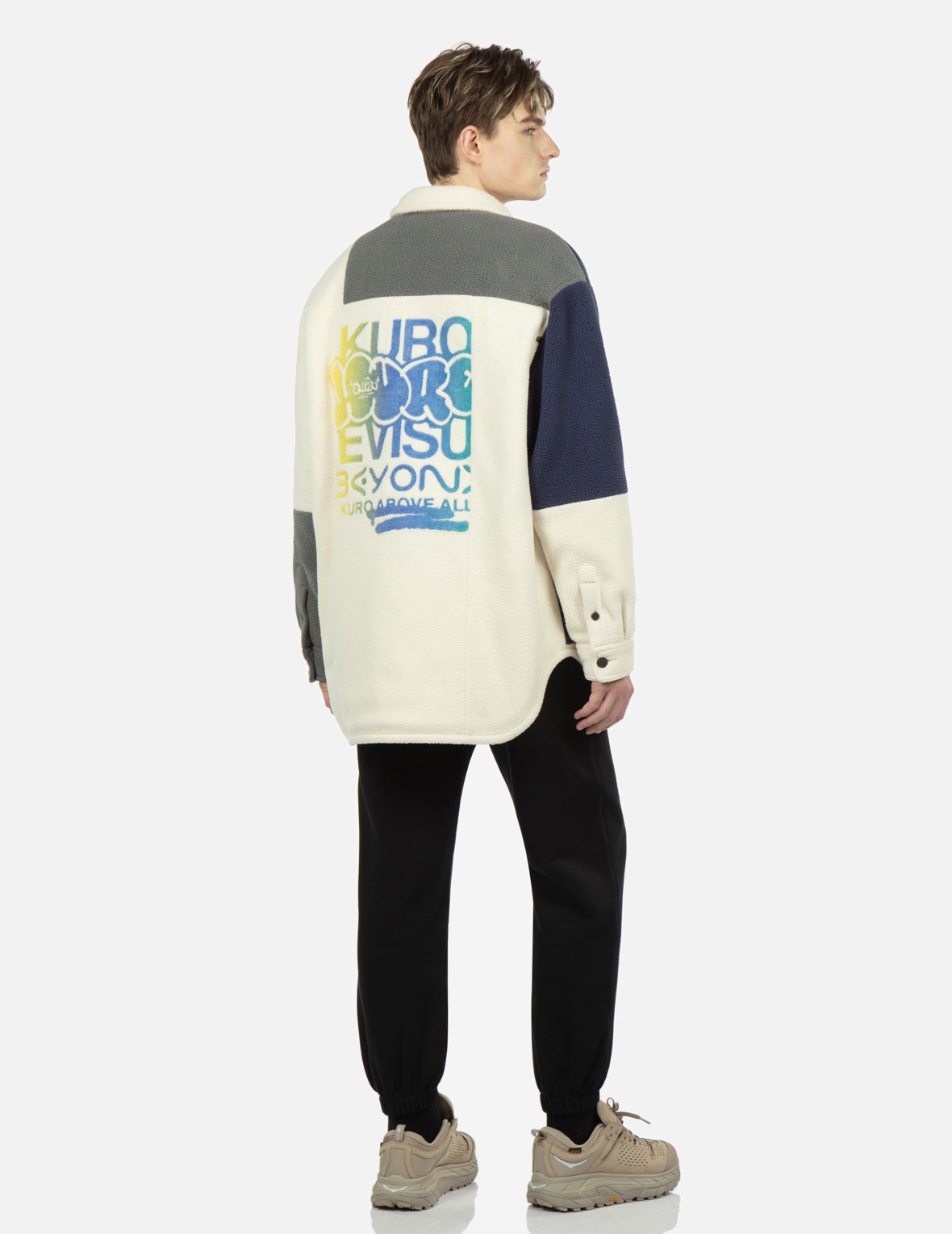Colorblock Fleece Shirt Jacket - 4