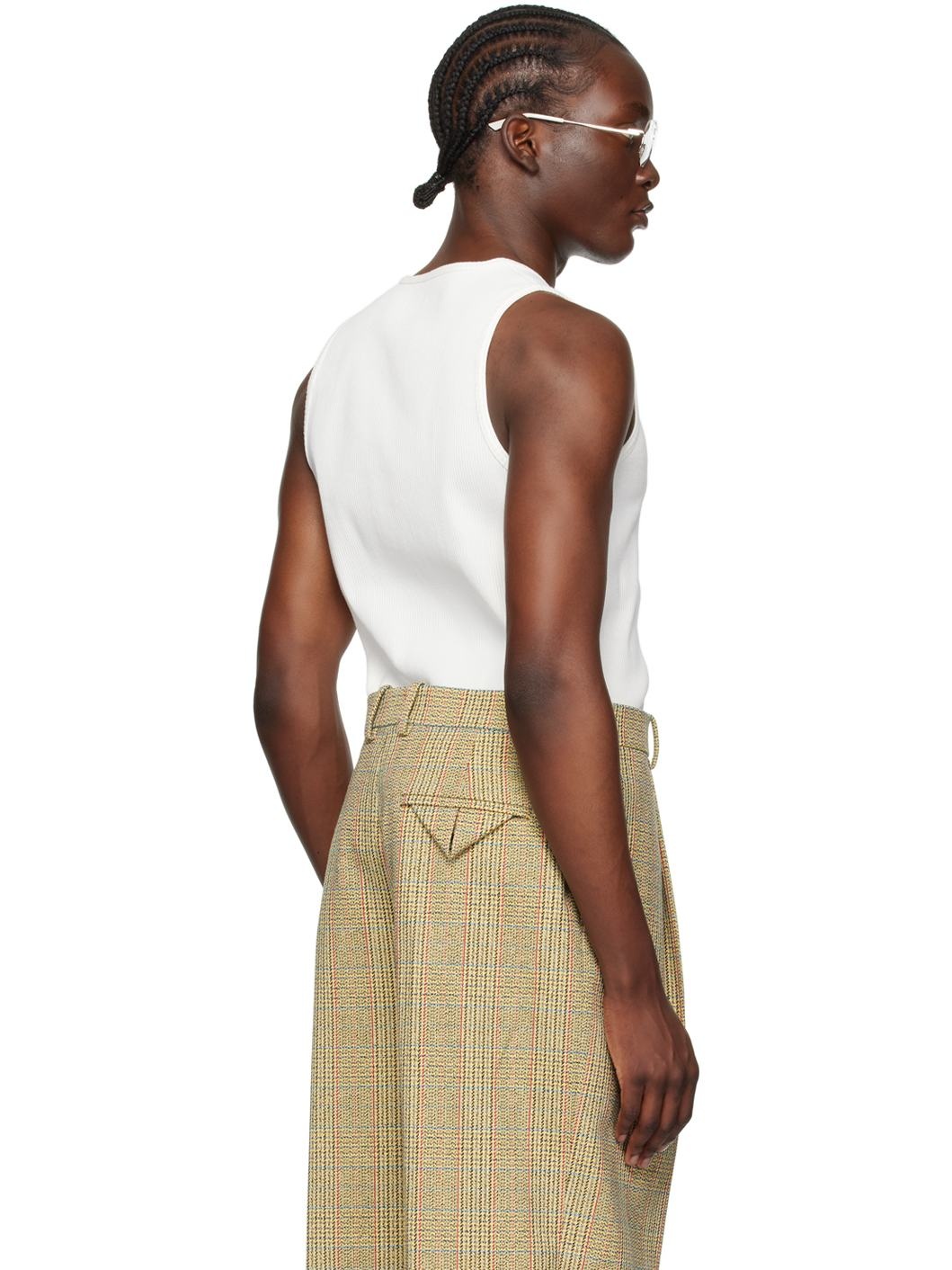 Off-White Rib Tank Top - 3