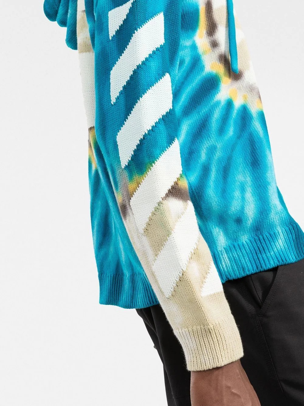 Arrows-motif tie-dye hoodie - 5