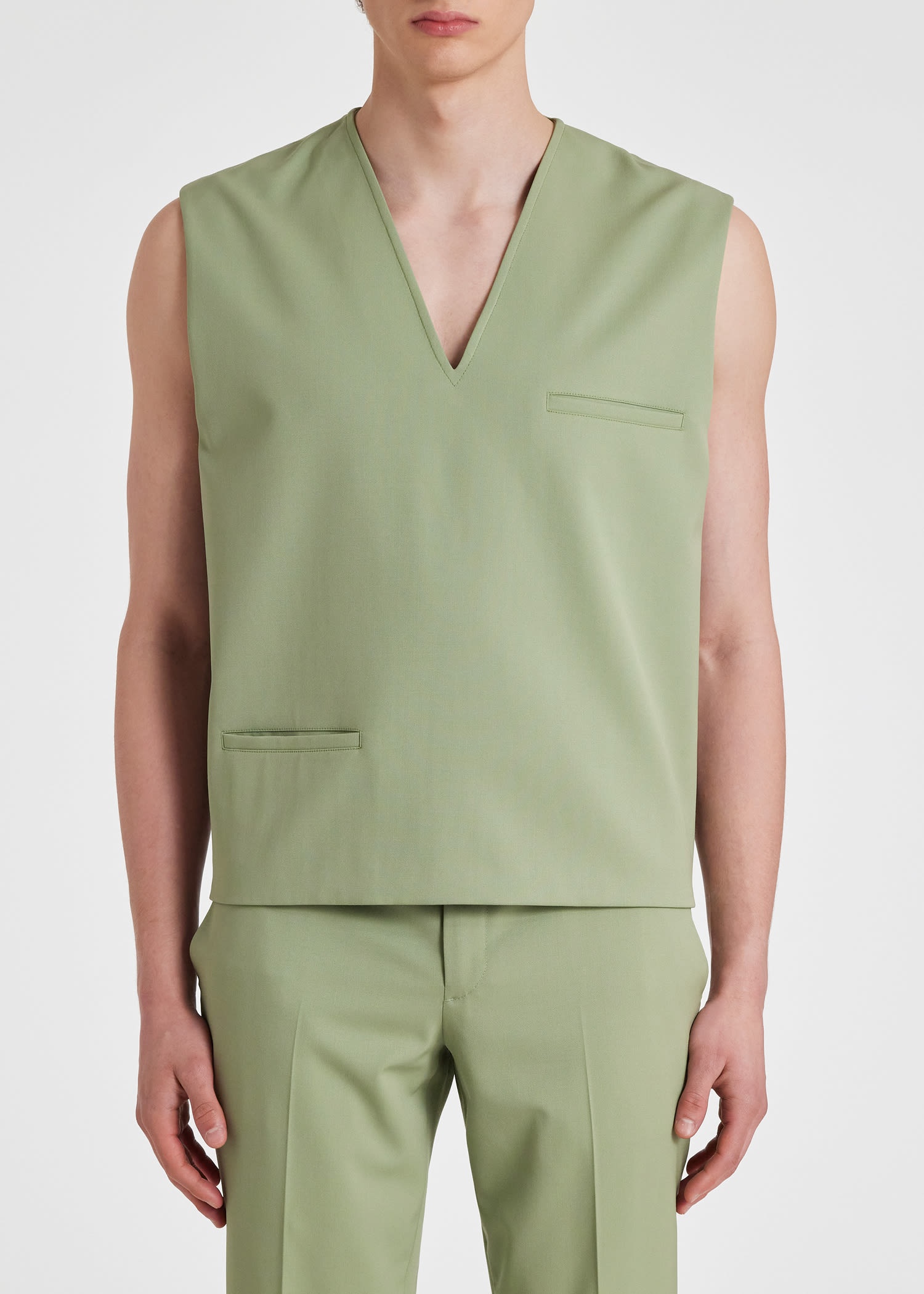 Stretch-Wool Vest - 4