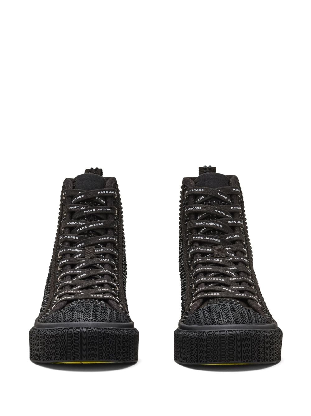 logo-debossed lace-up sneakers - 5