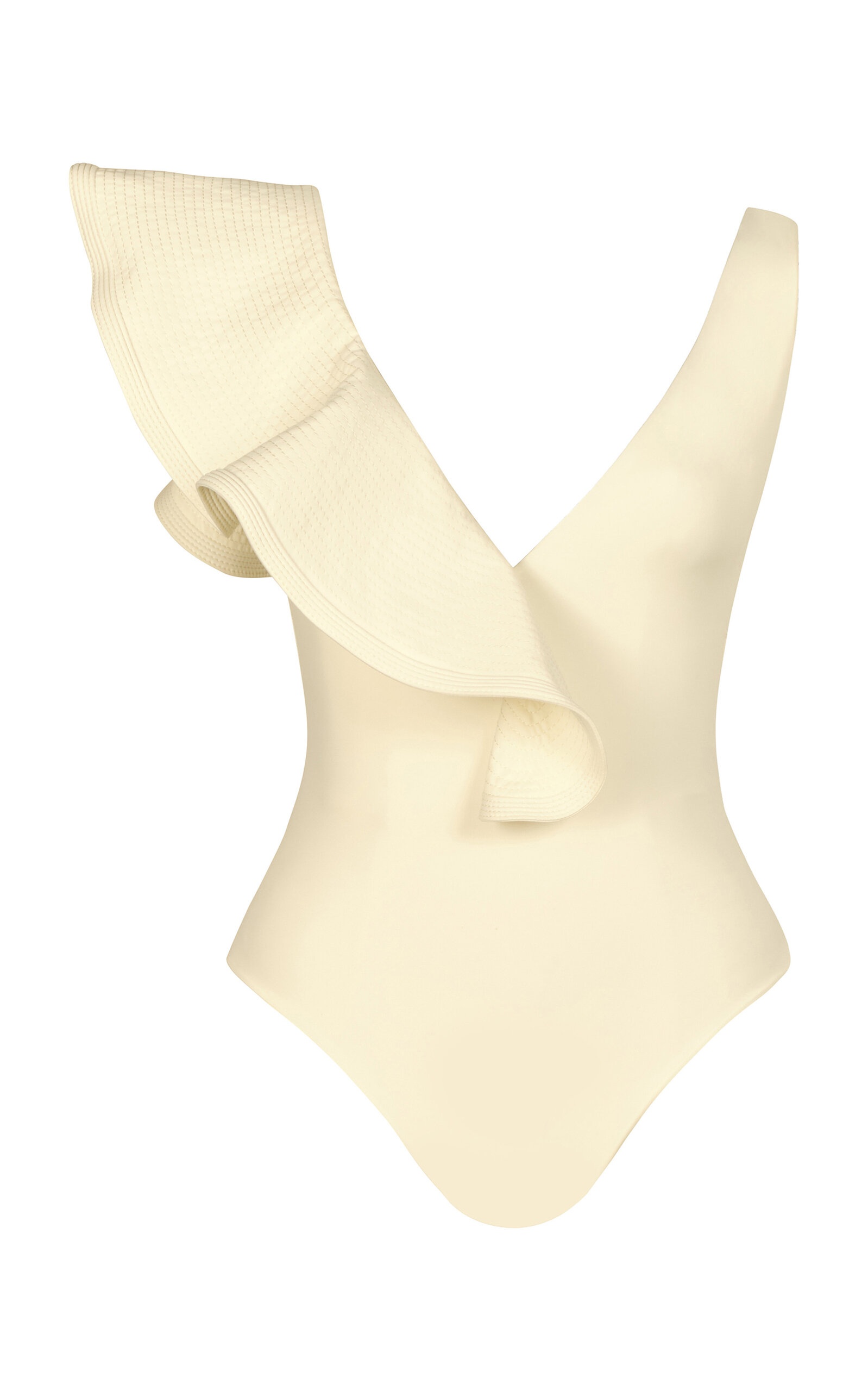 Santa Clara Ruffled One-Piece Swimsuit off-white - 1