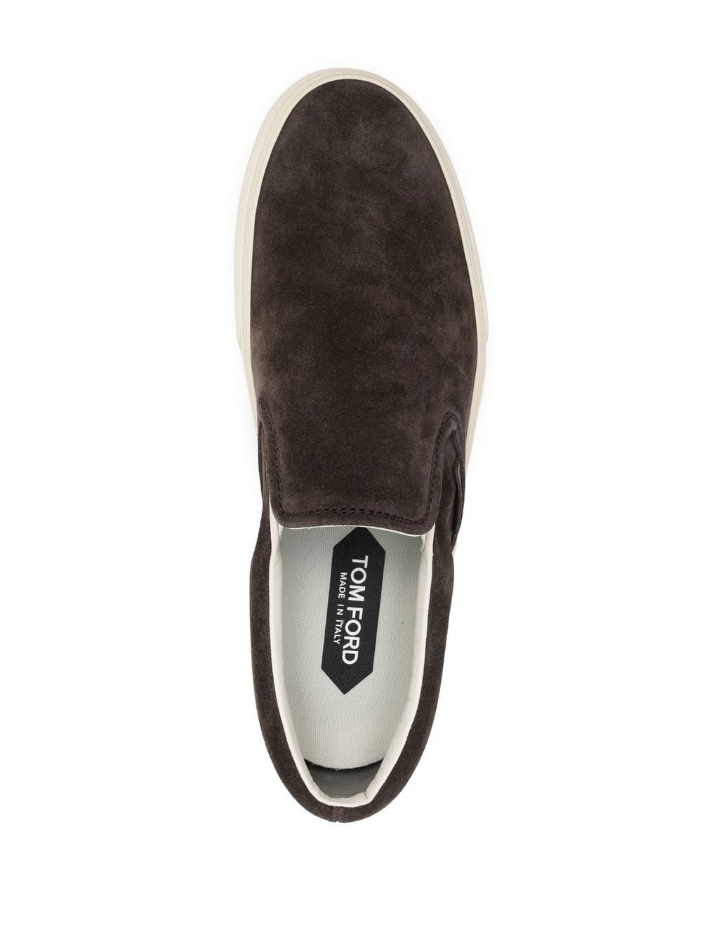 suede slip-on sneakers - 4