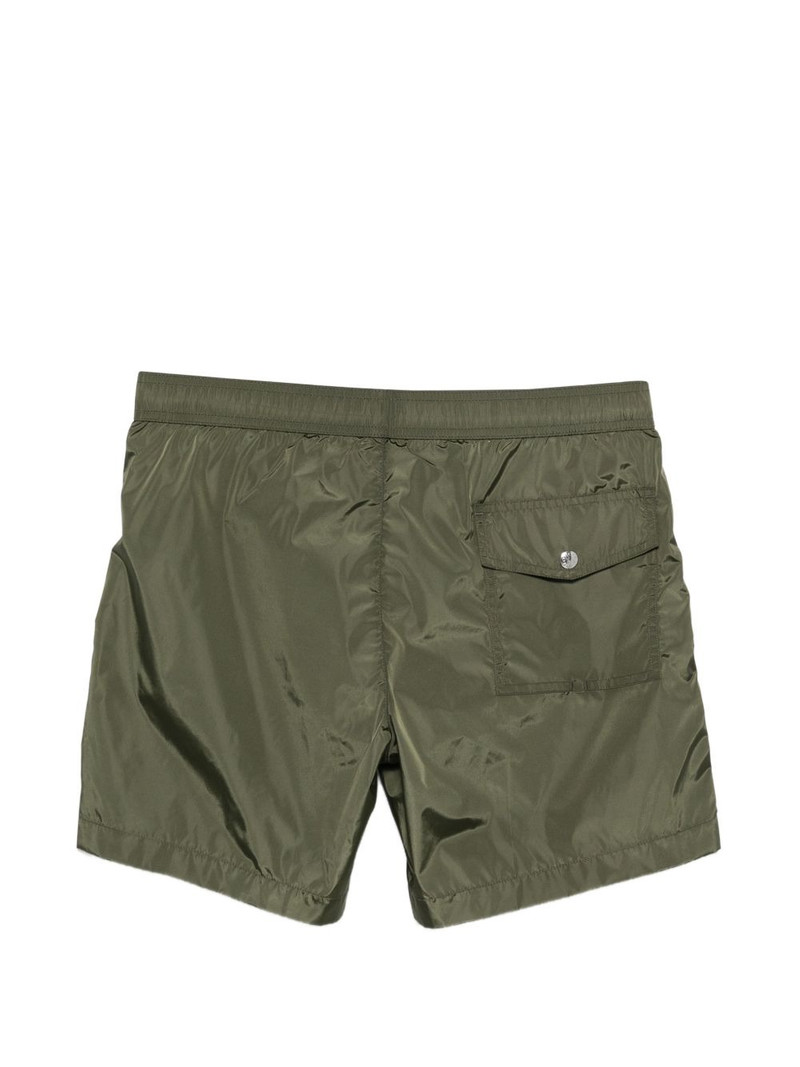 Moncler logo-patch drawstring-waist swim shorts outlook