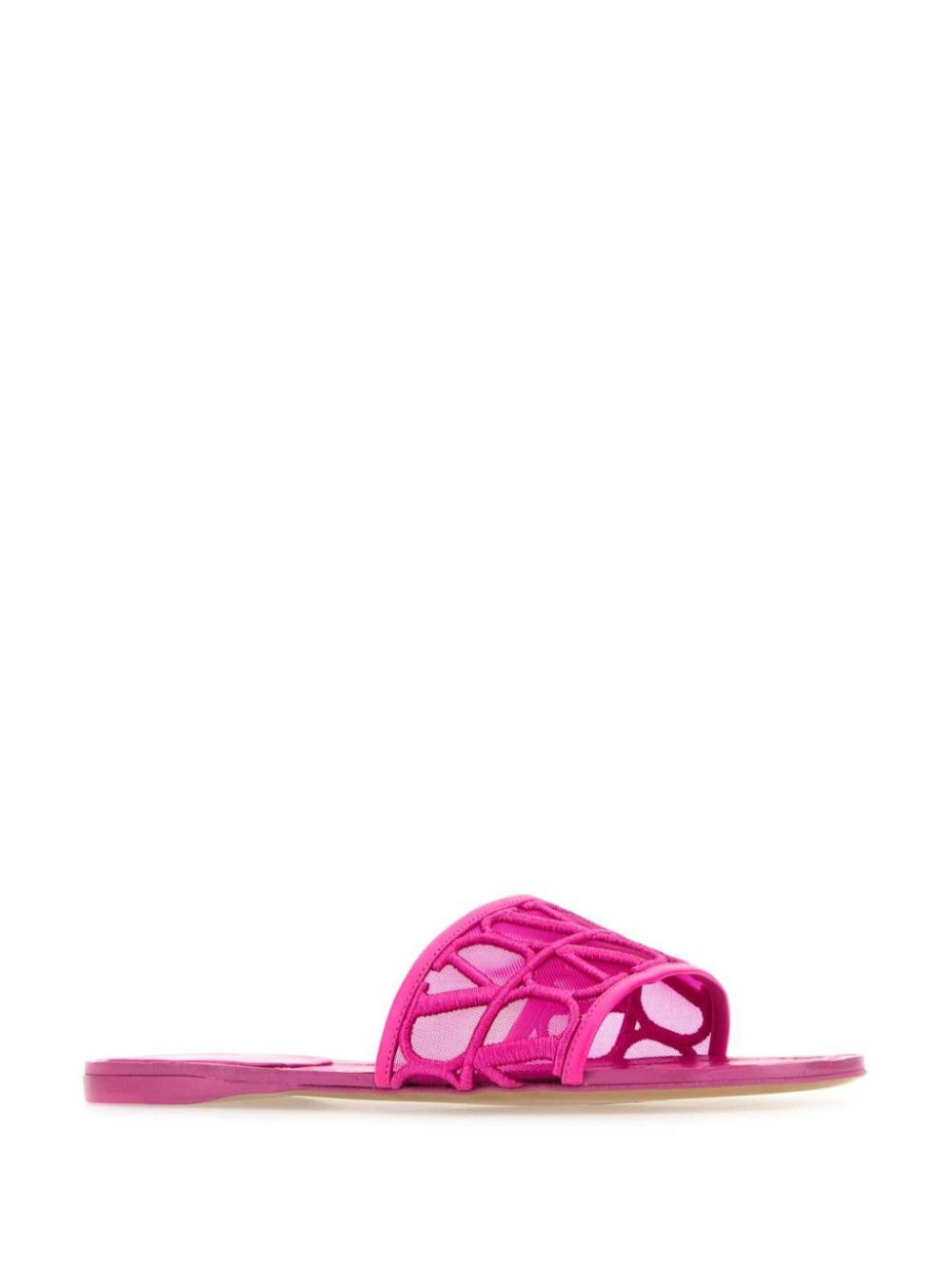 スリッポン VALENTINO TOILE ICONOGRAPHE AND MESH SLIPPERS Valentino Toile Iconographe mesh slides | REVERSIBLE