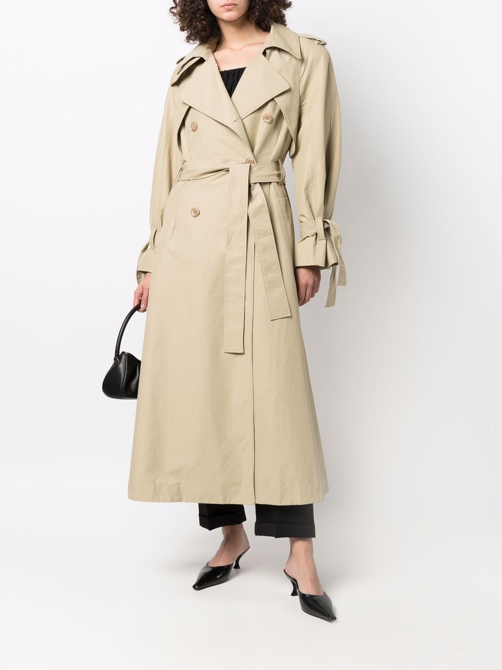 double-breasted trench coat - 2