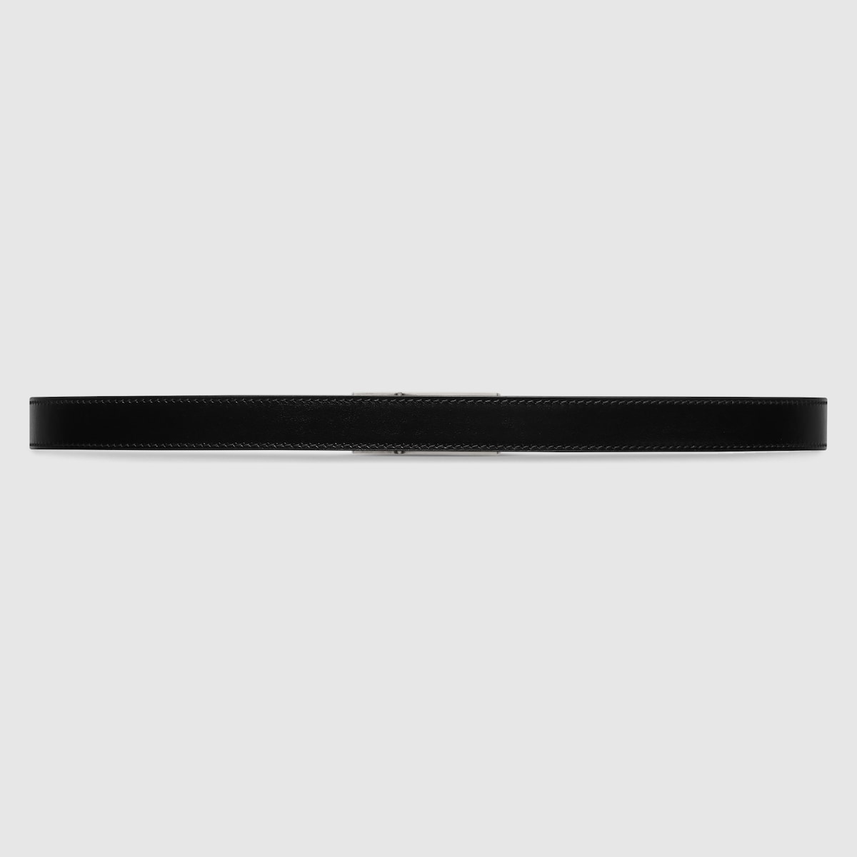 Thin belt with Gucci plaque buckle - 4