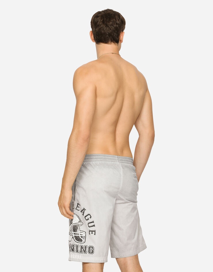 Long printed swim trunks - 5