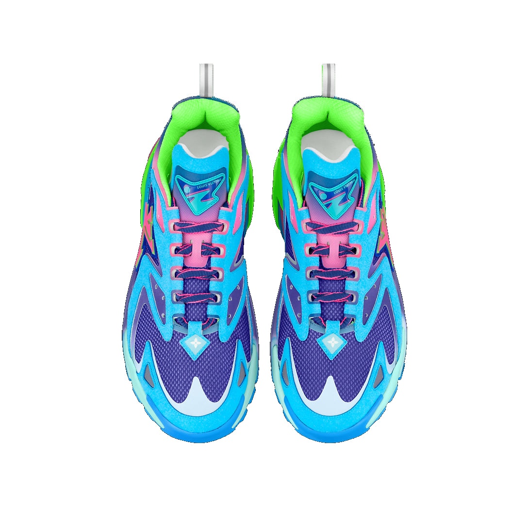 LOUIS VUITTON LV Runner Tatic Sneakers 'Blue Pink Green' 1A9UOL - 3