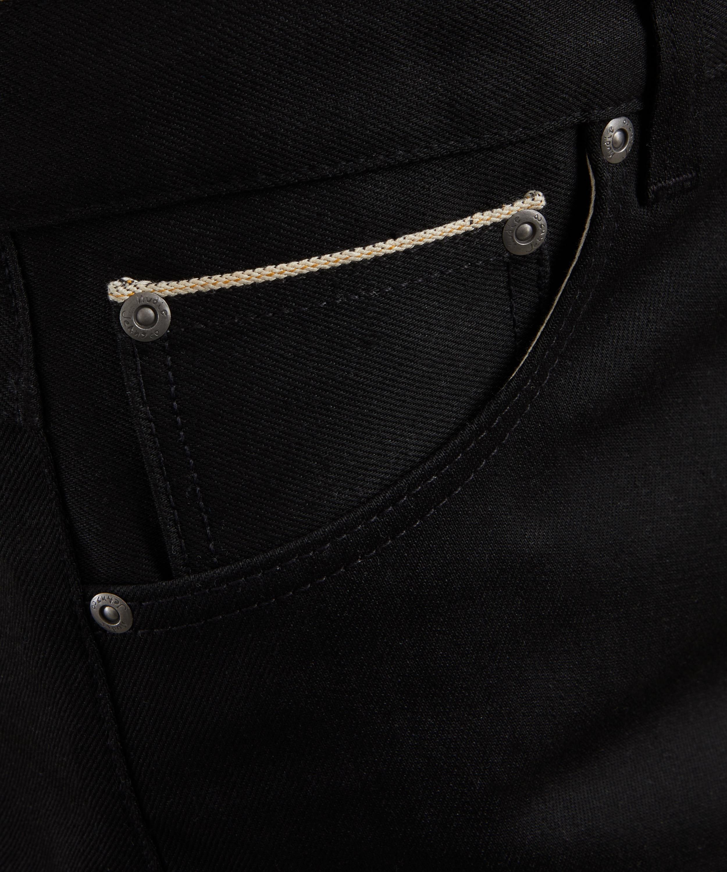 Lean Dean Jeans in Dry Black Selvage - 5