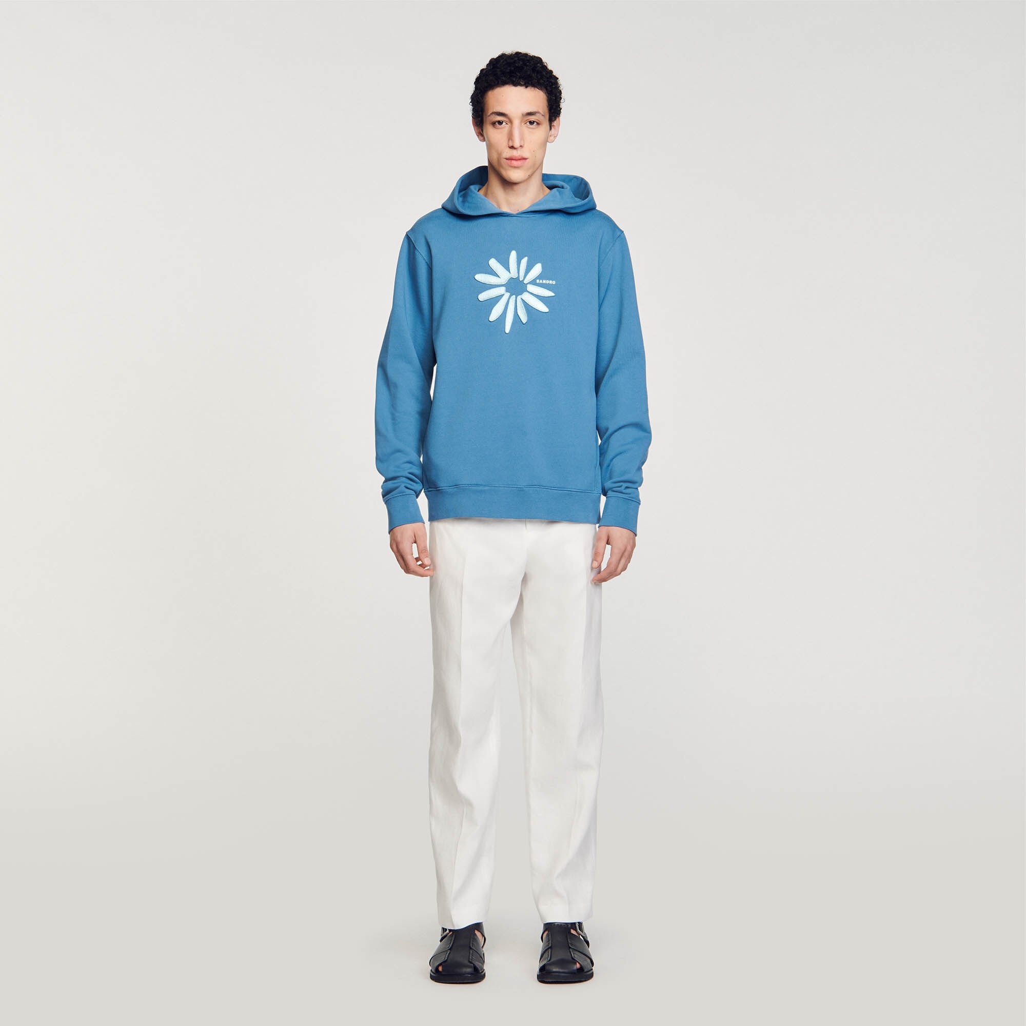 COTTON FLOWER HOODIE - 3