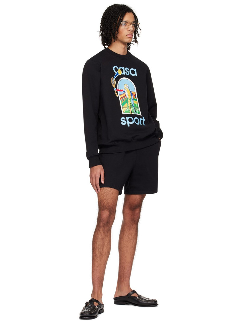 CASABLANCA Black 'Le Jeu Coloré' Sweatshirt outlook