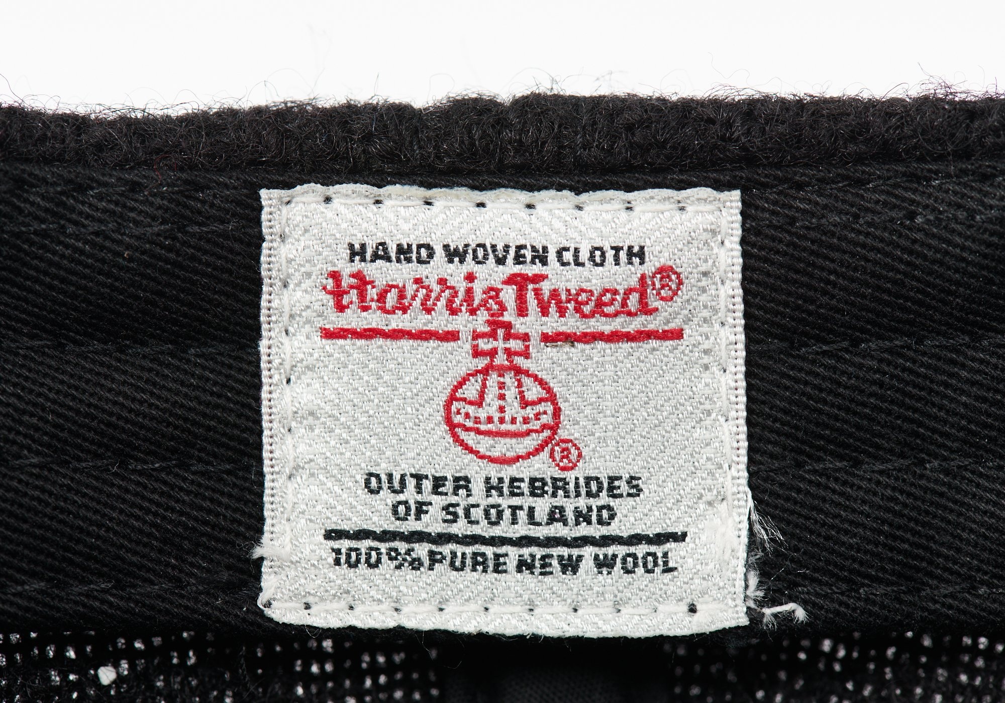 HARRIS TWEED P 6-PANEL BLACK - 6