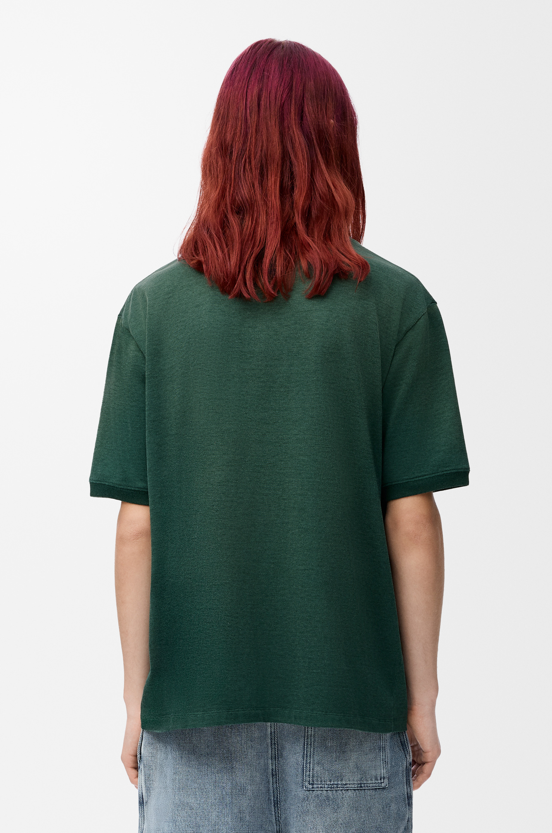 Loose fit T-shirt in cotton blend - 4