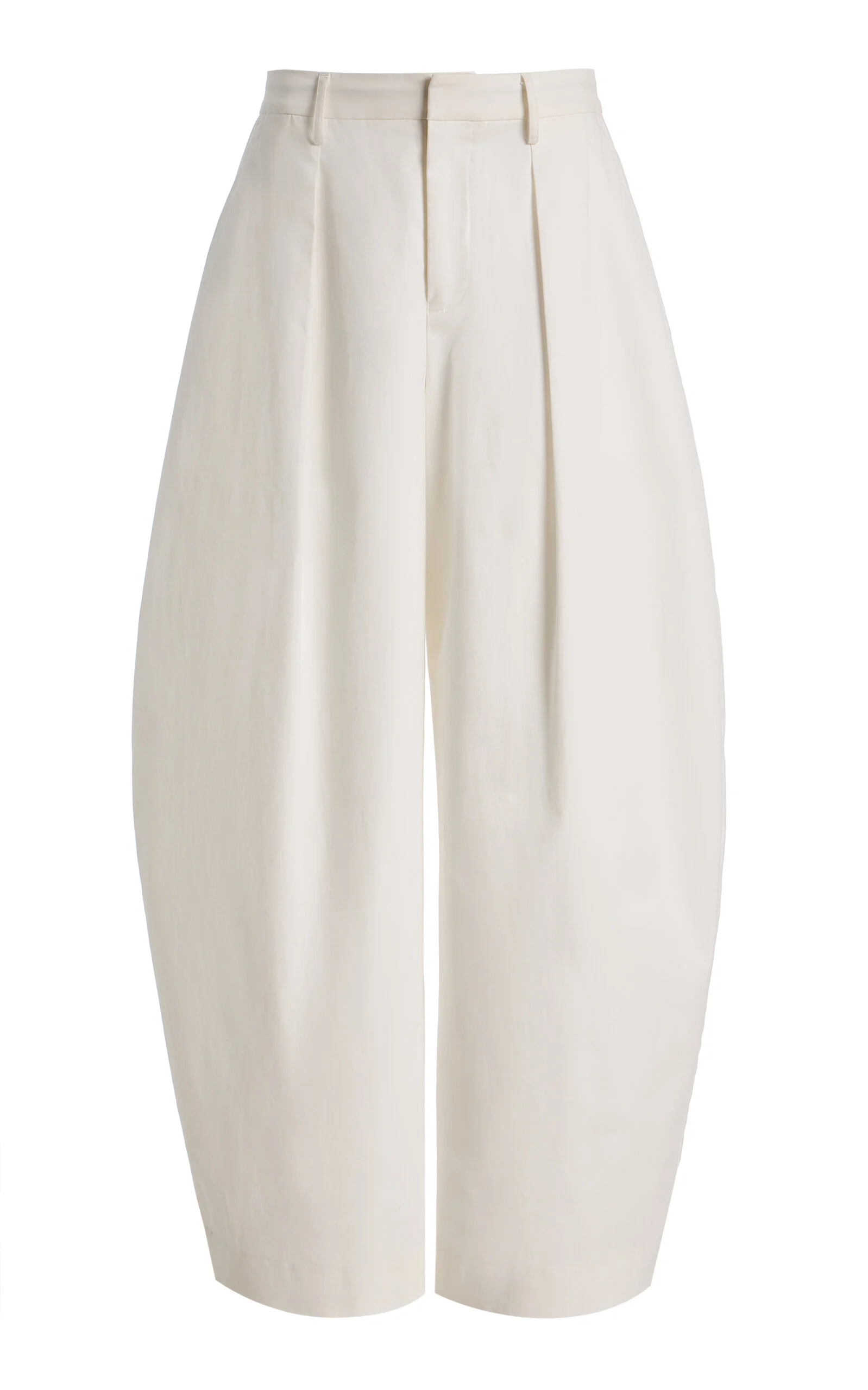 Elias Cotton-Blend Wide-Leg Pants white - 1