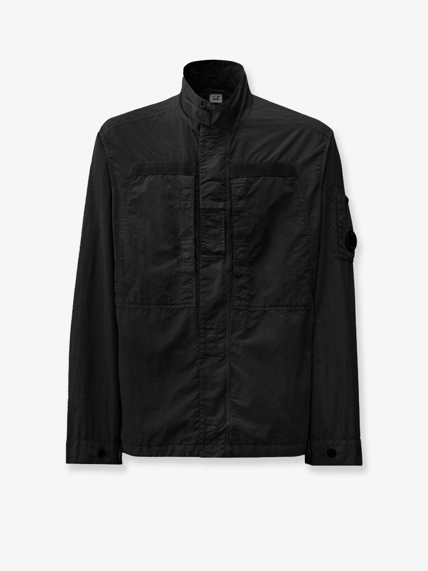 C.P.Company Men Flatt Nylon Jacket With Logo Iconic Detail - 1