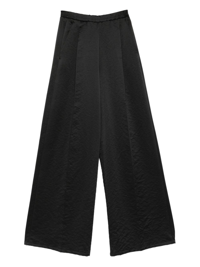 pleated cupro trousers 1